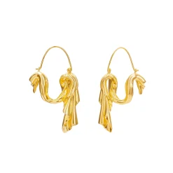 Dangling Drape Earrings (Gold)