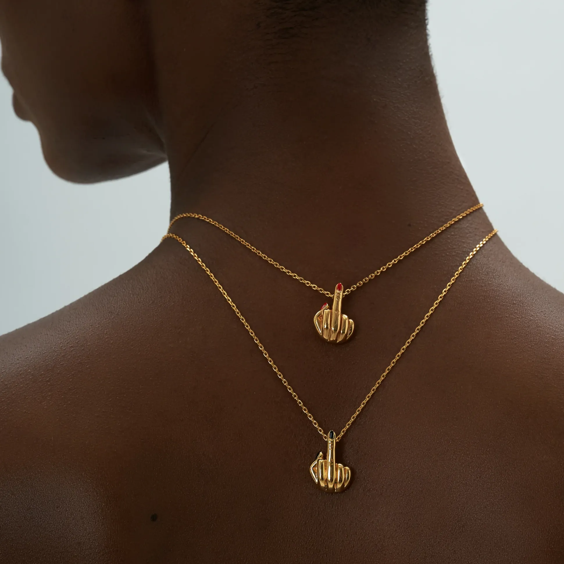 French For Goodnight Necklace (Black)
