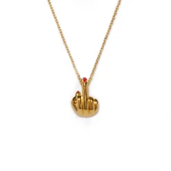 French For Goodnight Necklace (Red)