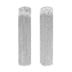 Grand Fil Earrings (Silver)