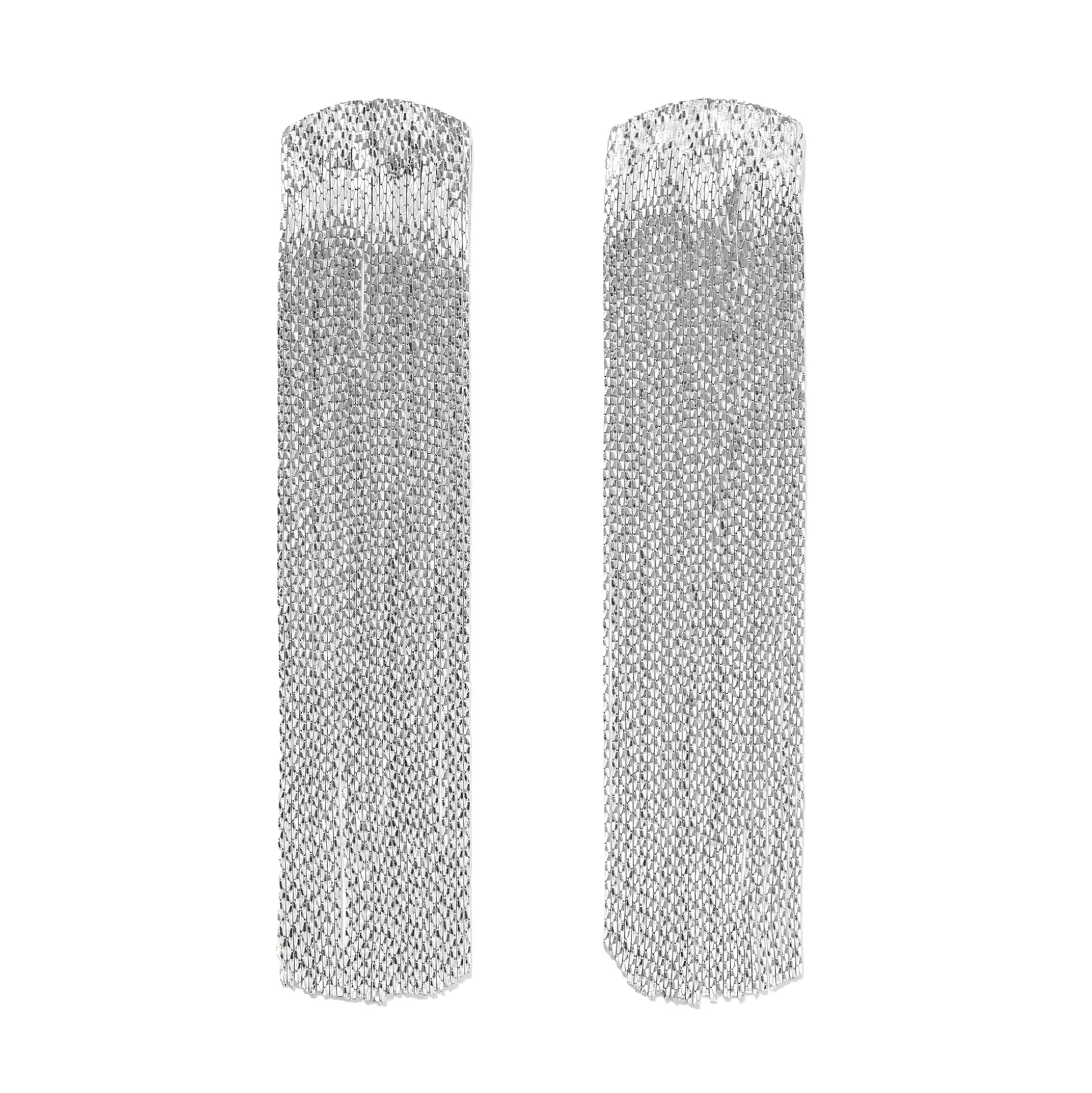 Grand Fil Earrings (Silver)