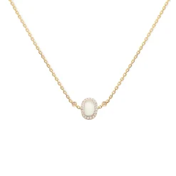 Square Opal Necklace