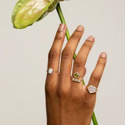 Square Opal Ring